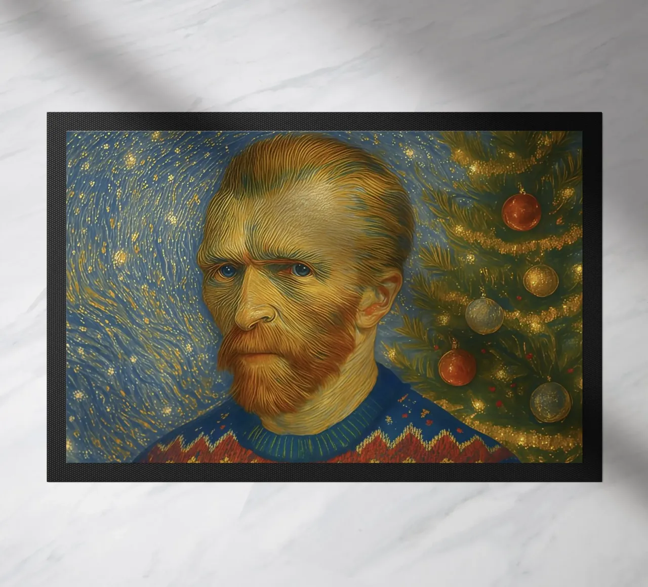 VINCENT VAN GOGH IN MAGLIONE NATALIZIO zerbino da ARTOMATIC