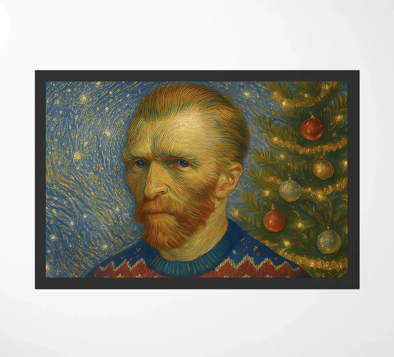 VINCENT VAN GOGH IN MAGLIONE NATALIZIO zerbino da ARTOMATIC