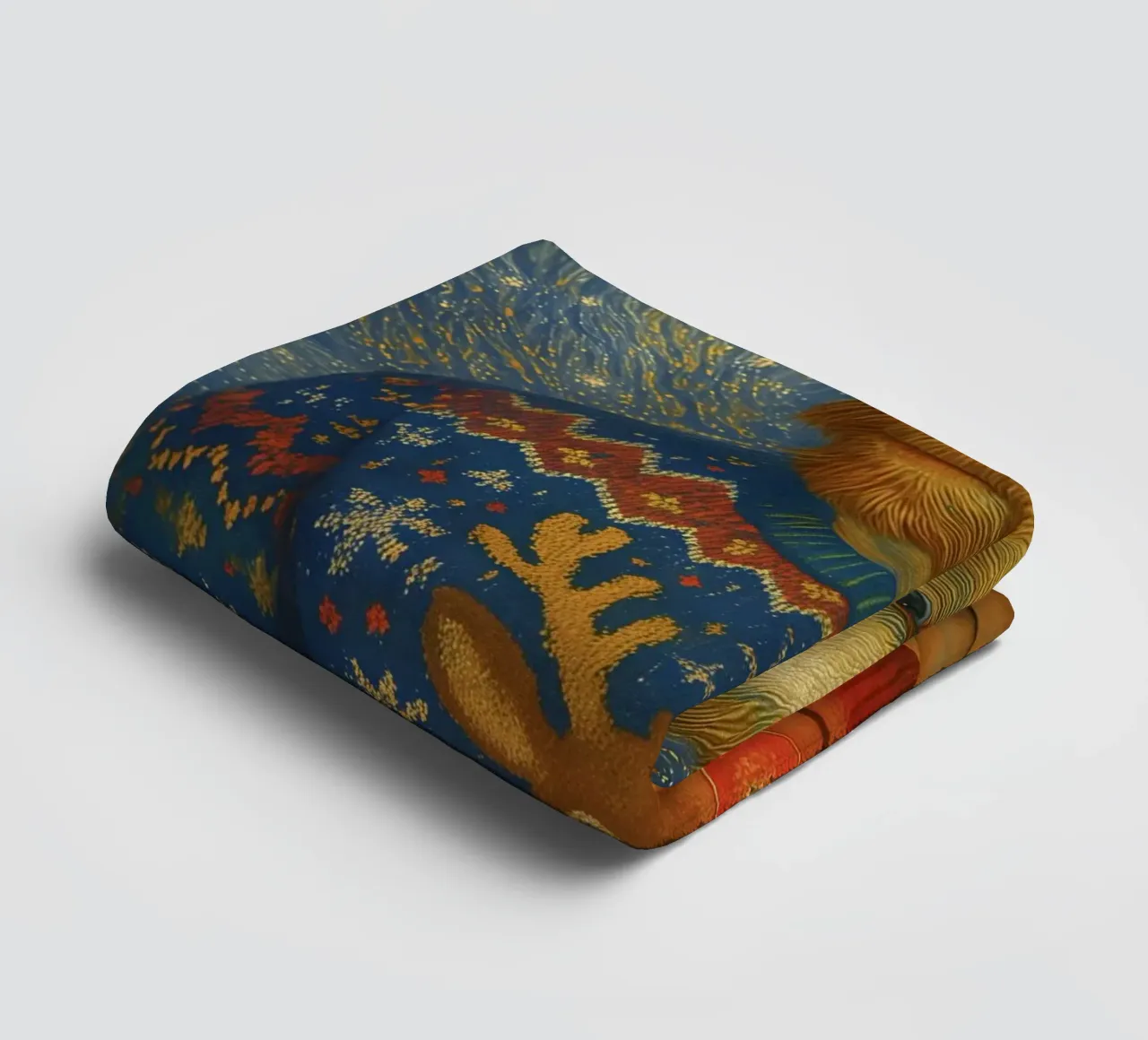 VINCENT VAN GOGH IN MAGLIONE NATALIZIO asciugamano da bagno da ARTOMATIC