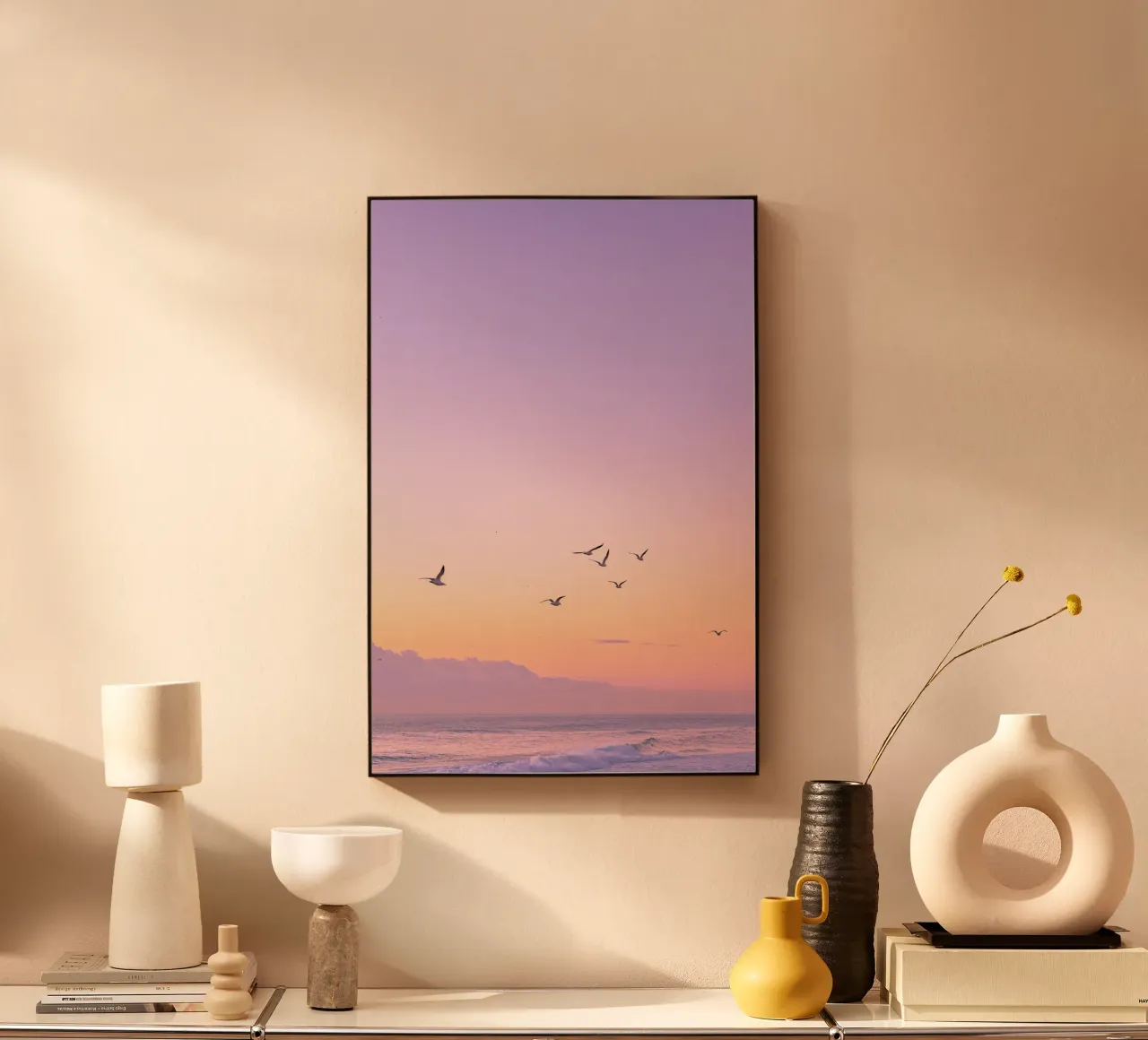 bird on the gradient sky alluminio dibond da rooka