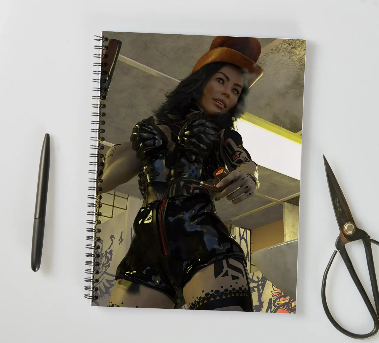 Gal Capone Stick spiral notebook by the-witcher