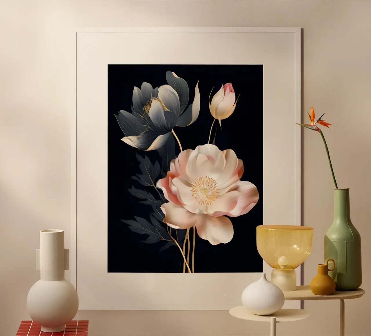 Peony Elegance poster by Artistic-shop