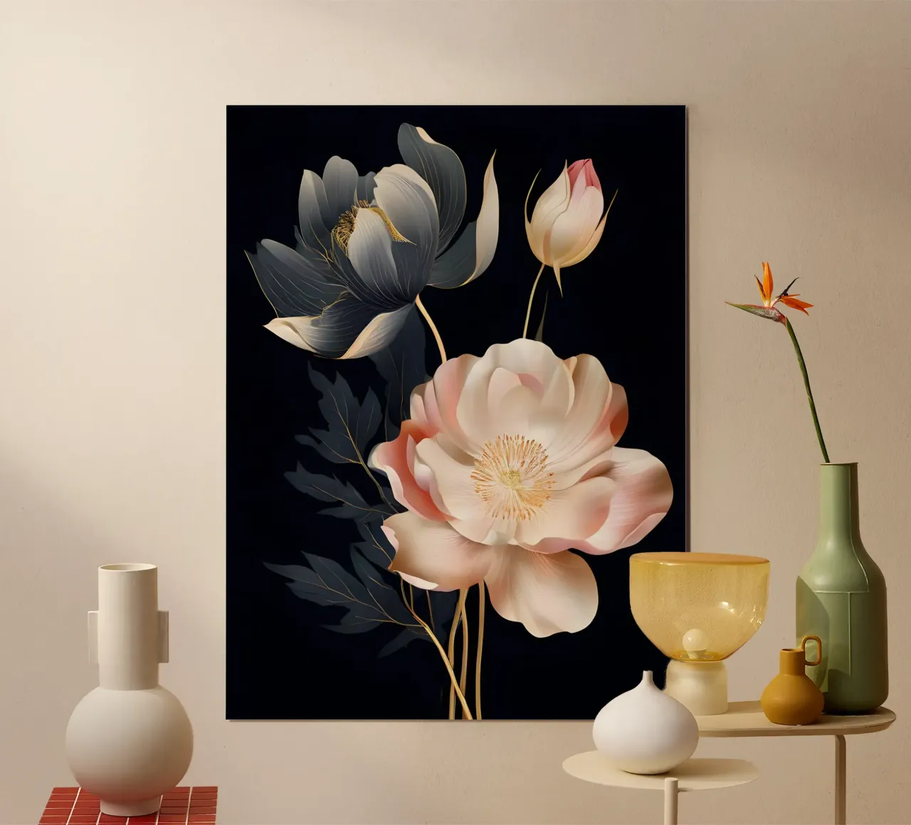 Peony Elegance poster by Artistic-shop