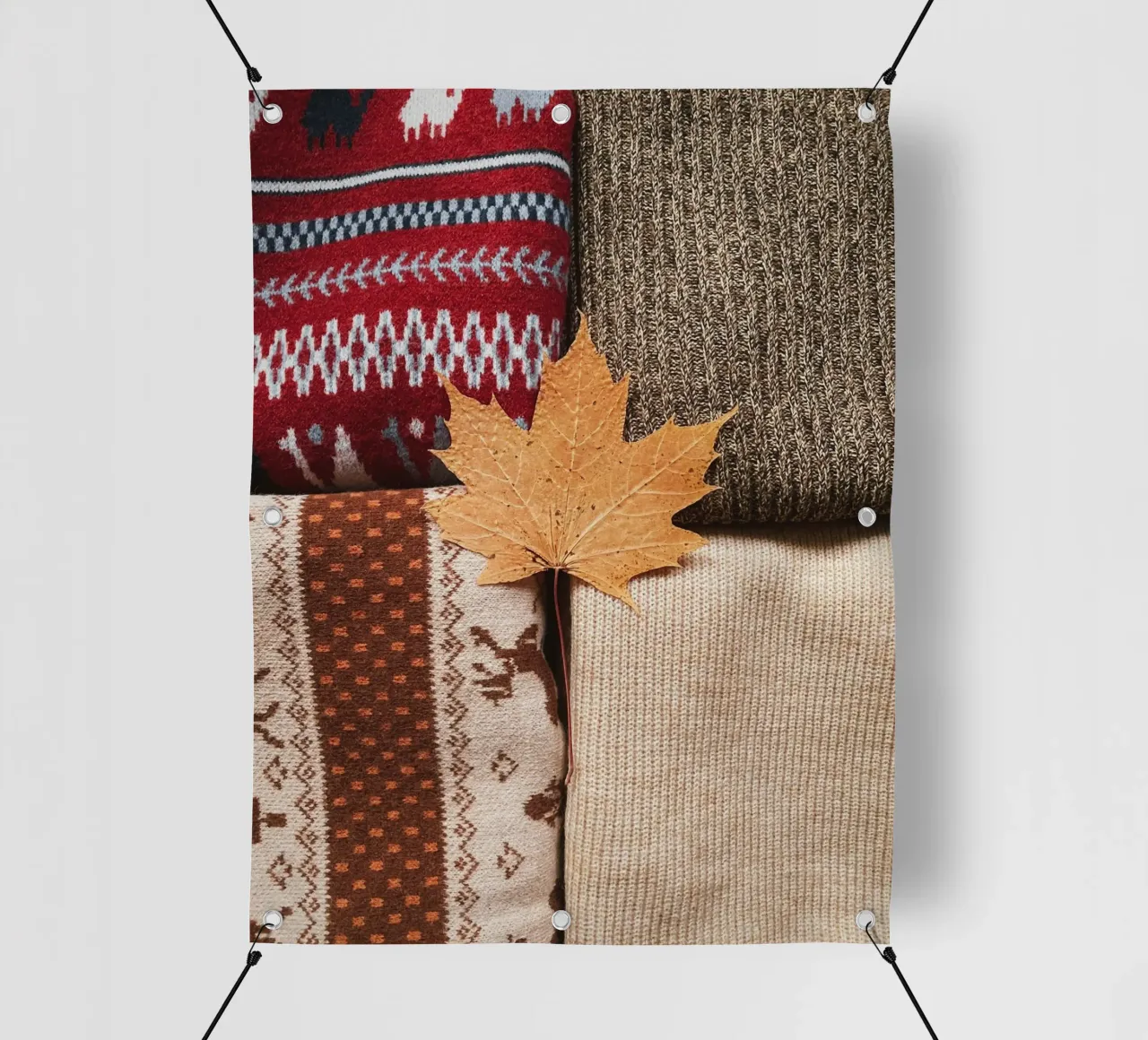 leaf on the color telo in pvc da rooka