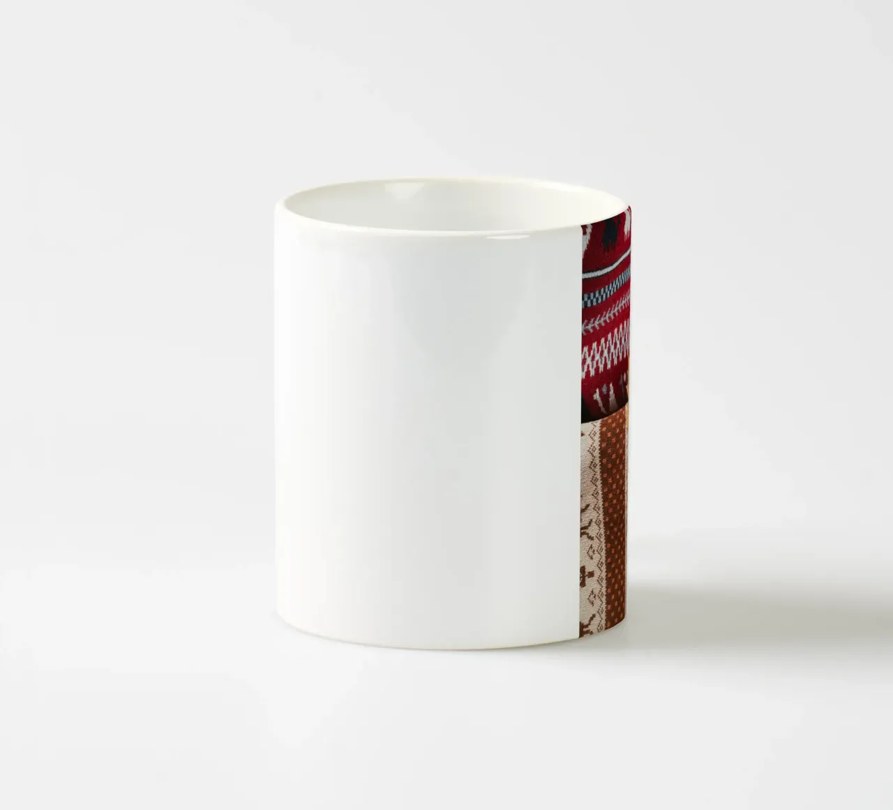 leaf on the color tazza in ceramica da rooka