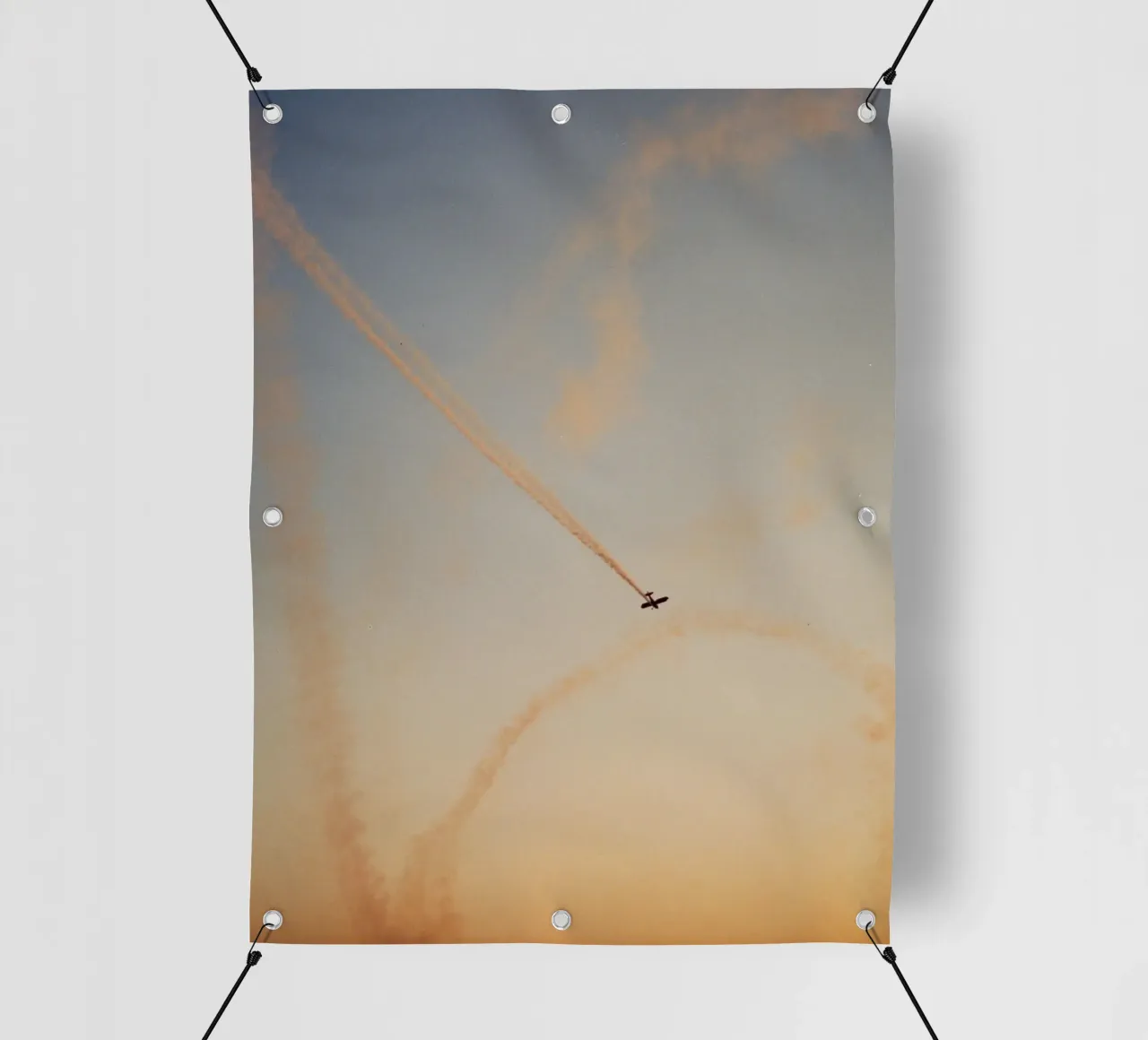 plane print on sky telo in pvc da rooka