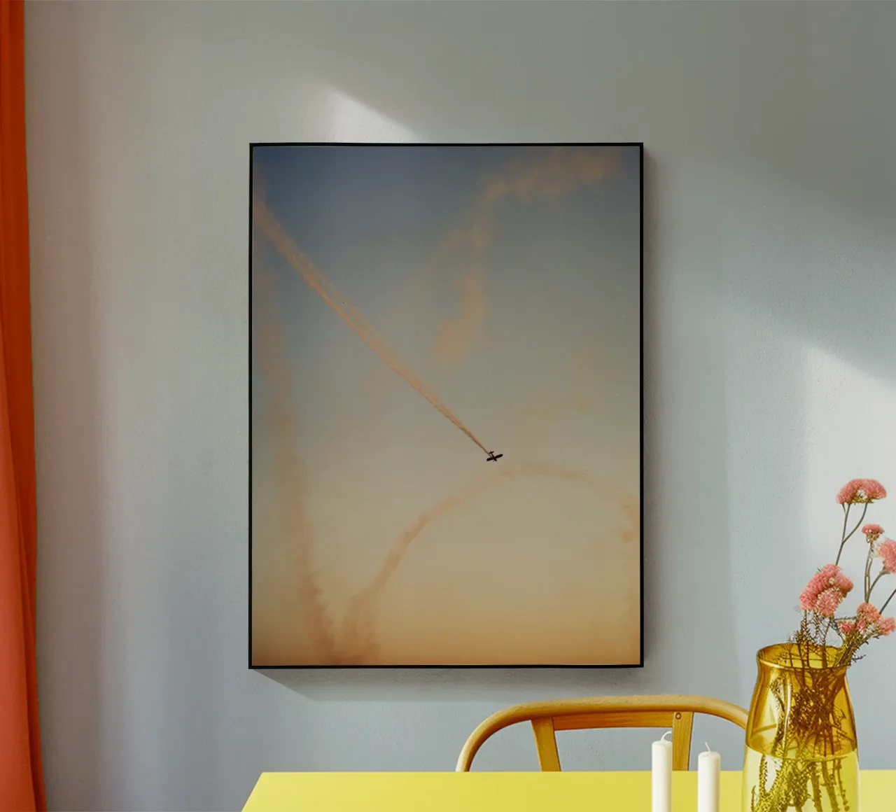 plane print on sky plexiglass da rooka
