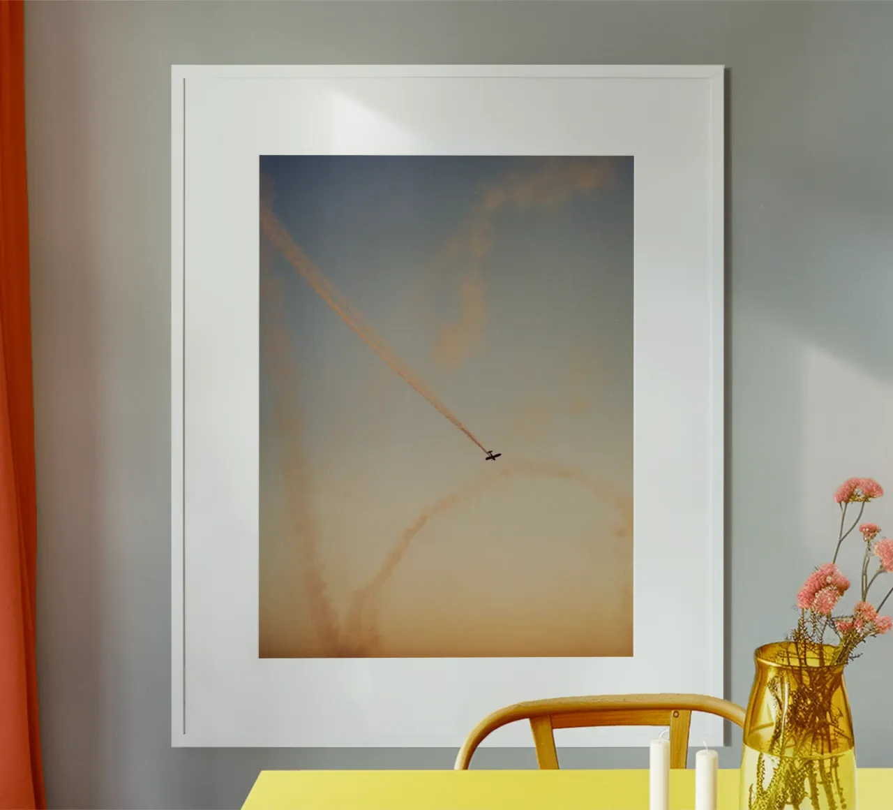 plane print on sky carta hahnemühle da rooka