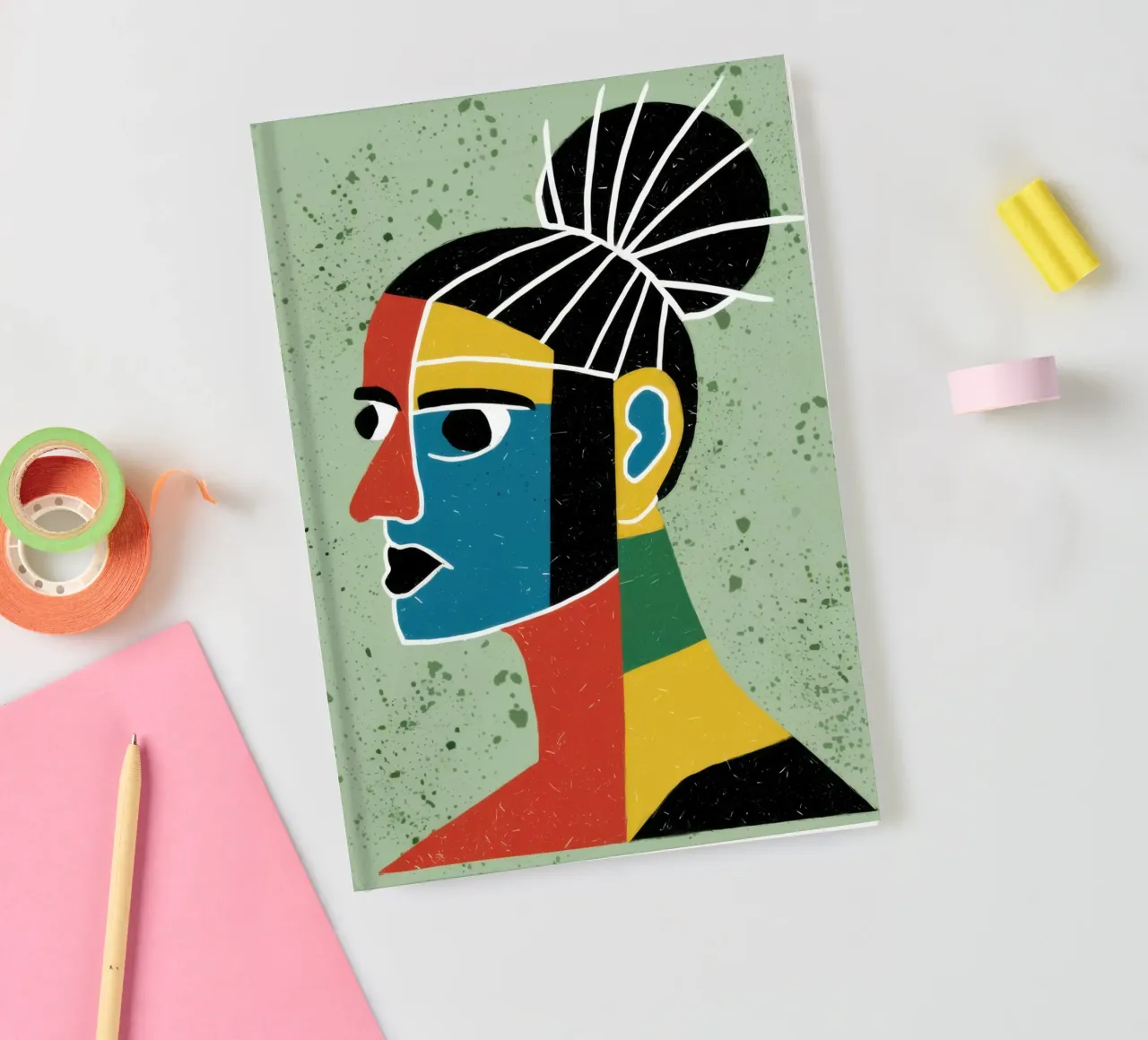 Emerald Echoed Gaze notebook by Katarsis Mann