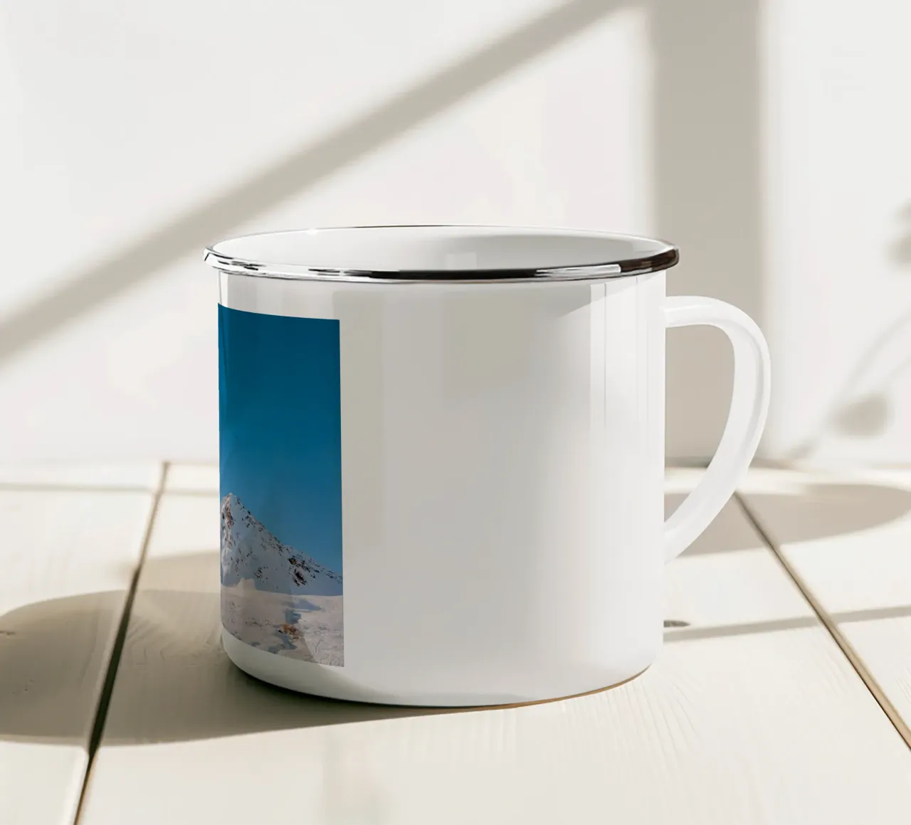 snow mountain tazza in smalto da rooka