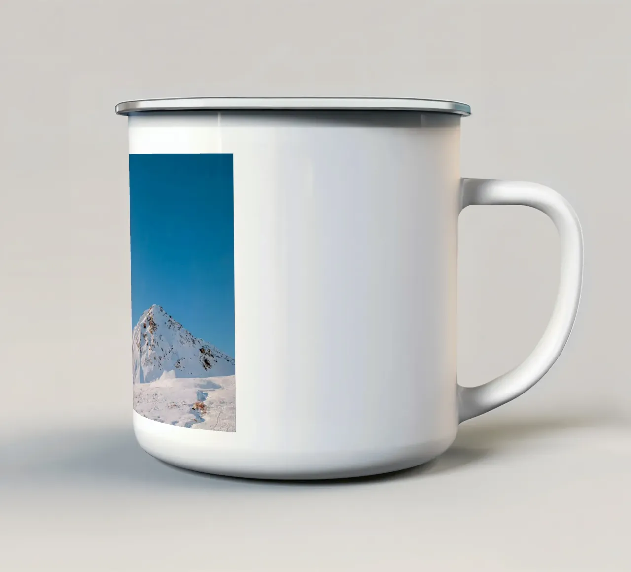 snow mountain tazza in smalto da rooka