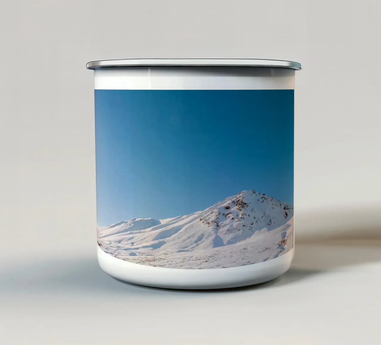 snow mountain tazza in smalto da rooka
