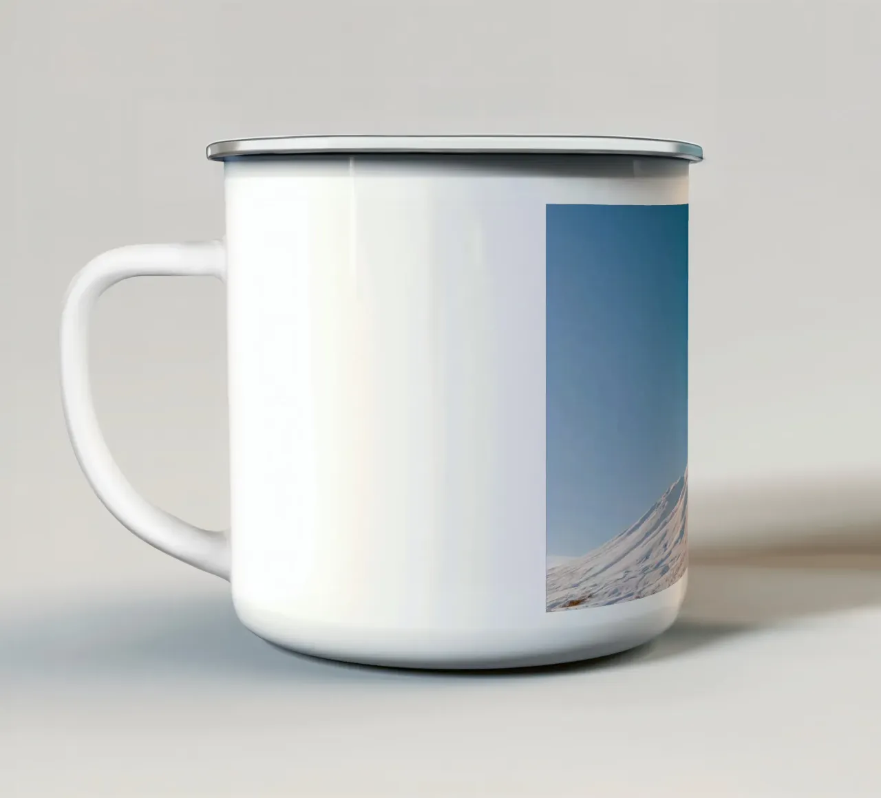 snow mountain tazza in smalto da rooka