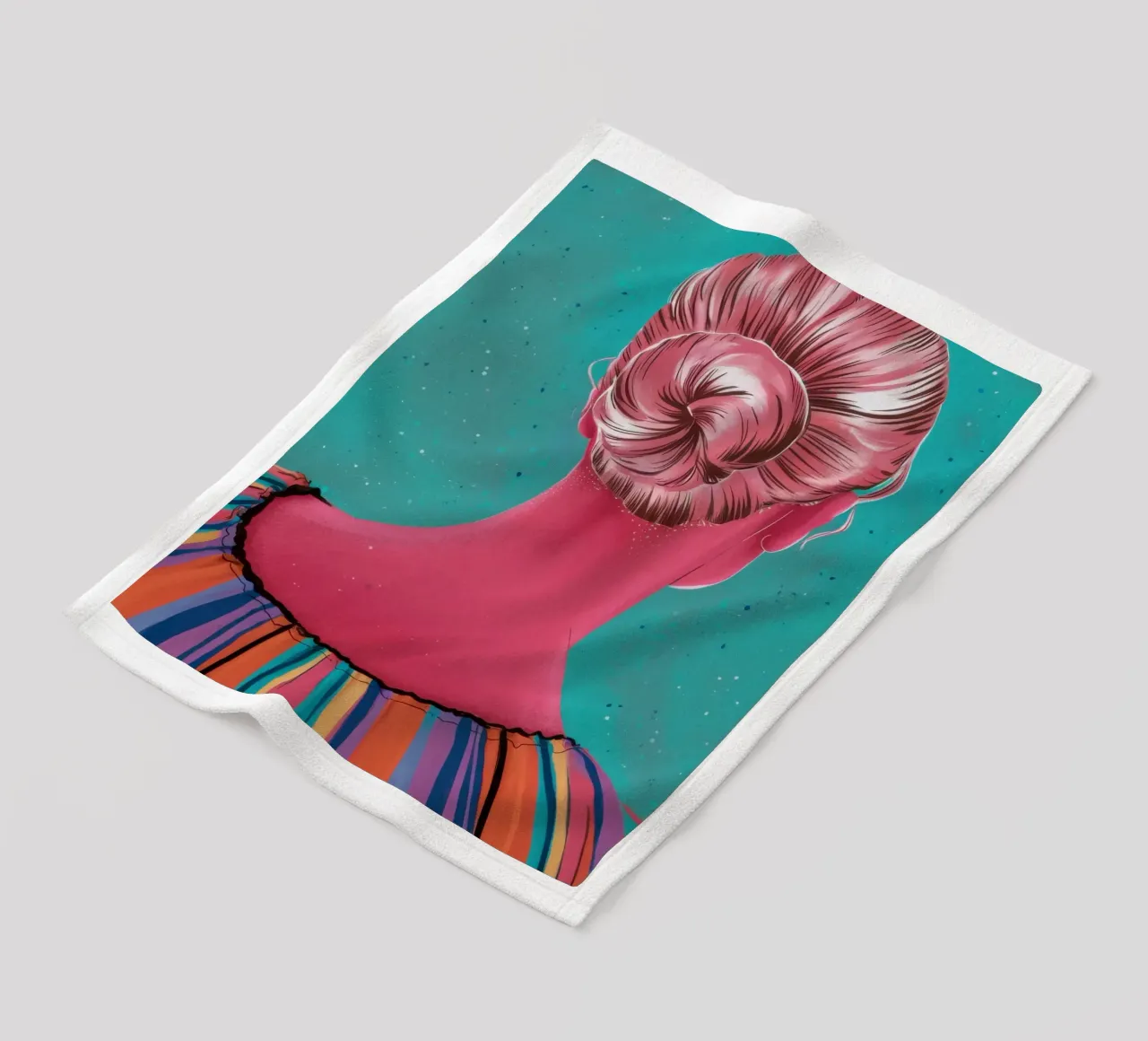 Roseate Updo Reverie coperta in pile da Katarsis Mann
