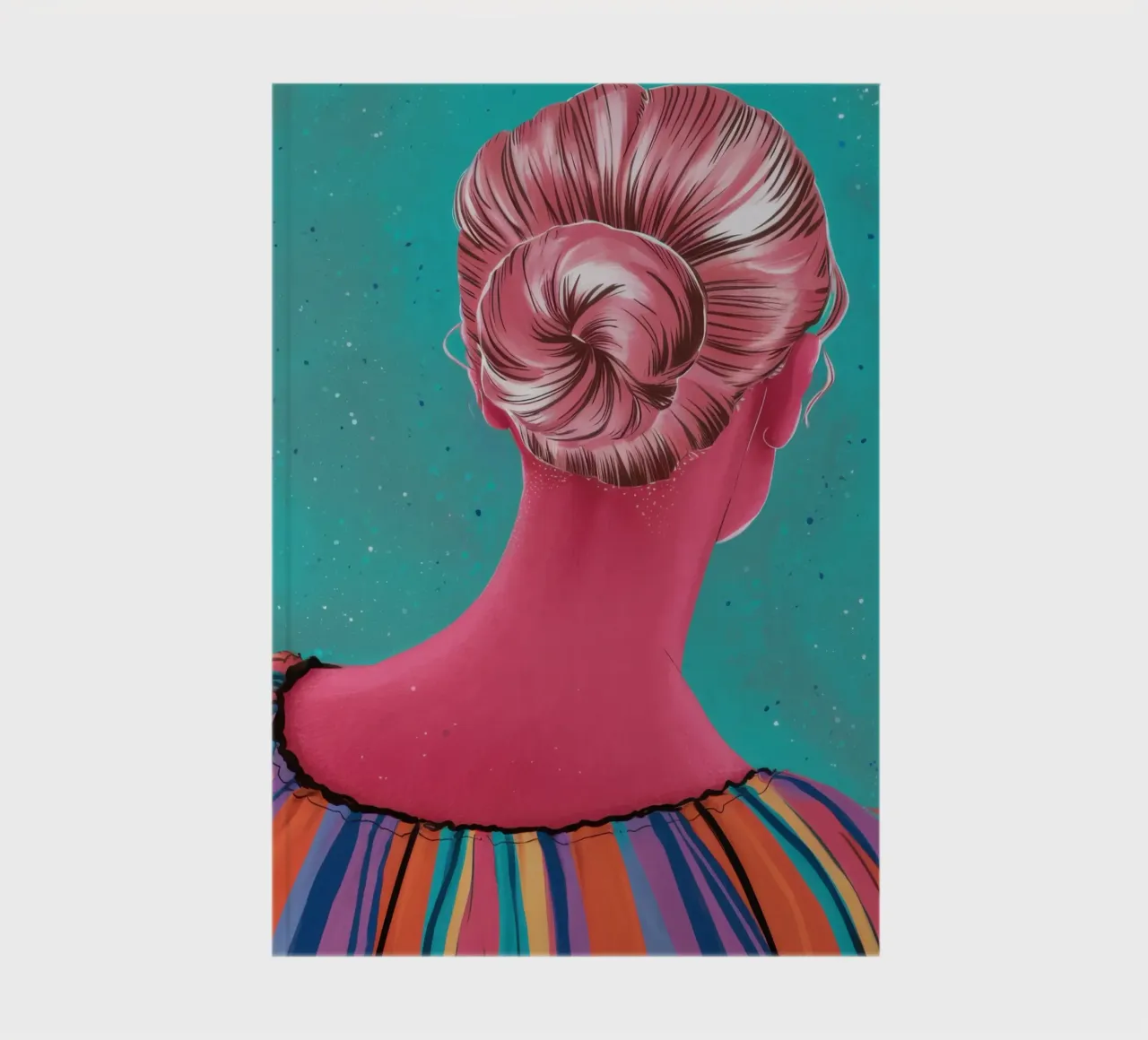 Roseate Updo Reverie notebook by Katarsis Mann