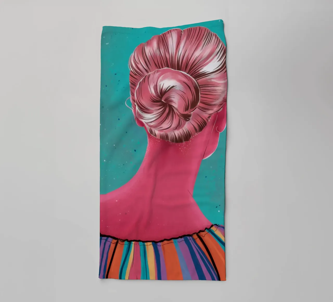 Roseate Updo Reverie asciugamano da bagno da Katarsis Mann