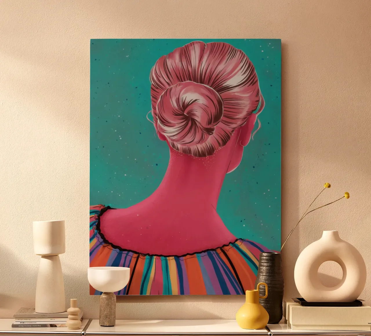 Roseate Updo Reverie alluminio dibond da Katarsis Mann