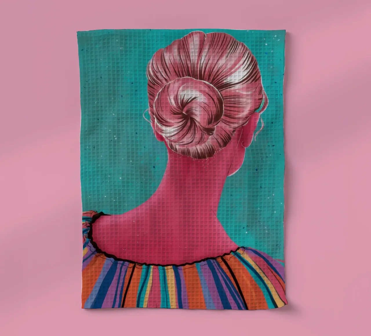 Roseate Updo Reverie canovaccio da cucina da Katarsis Mann