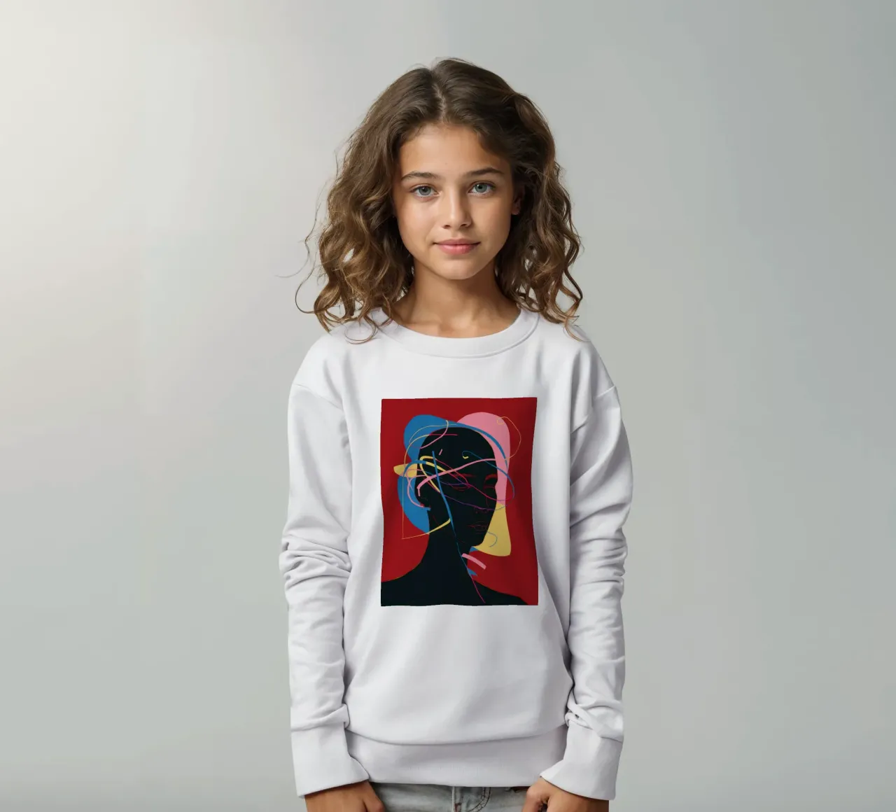 Anima connessa cremisi felpa bambino da Katarsis Mann