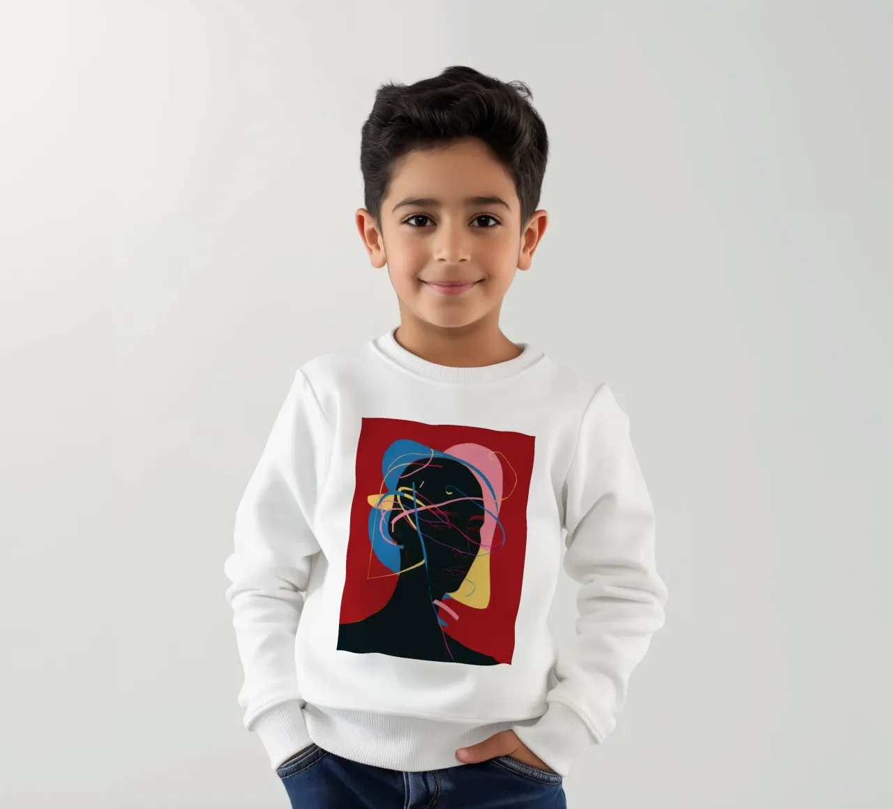 Anima connessa cremisi felpa bambino da Katarsis Mann