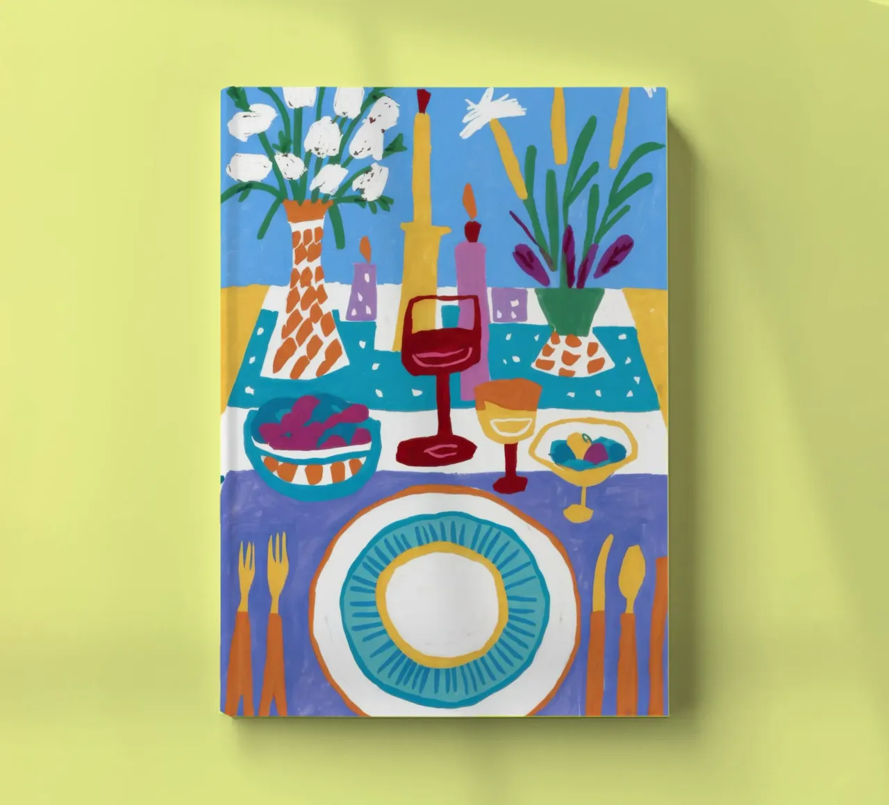 Abstract Alfresco Feast notebook by Kala Martir