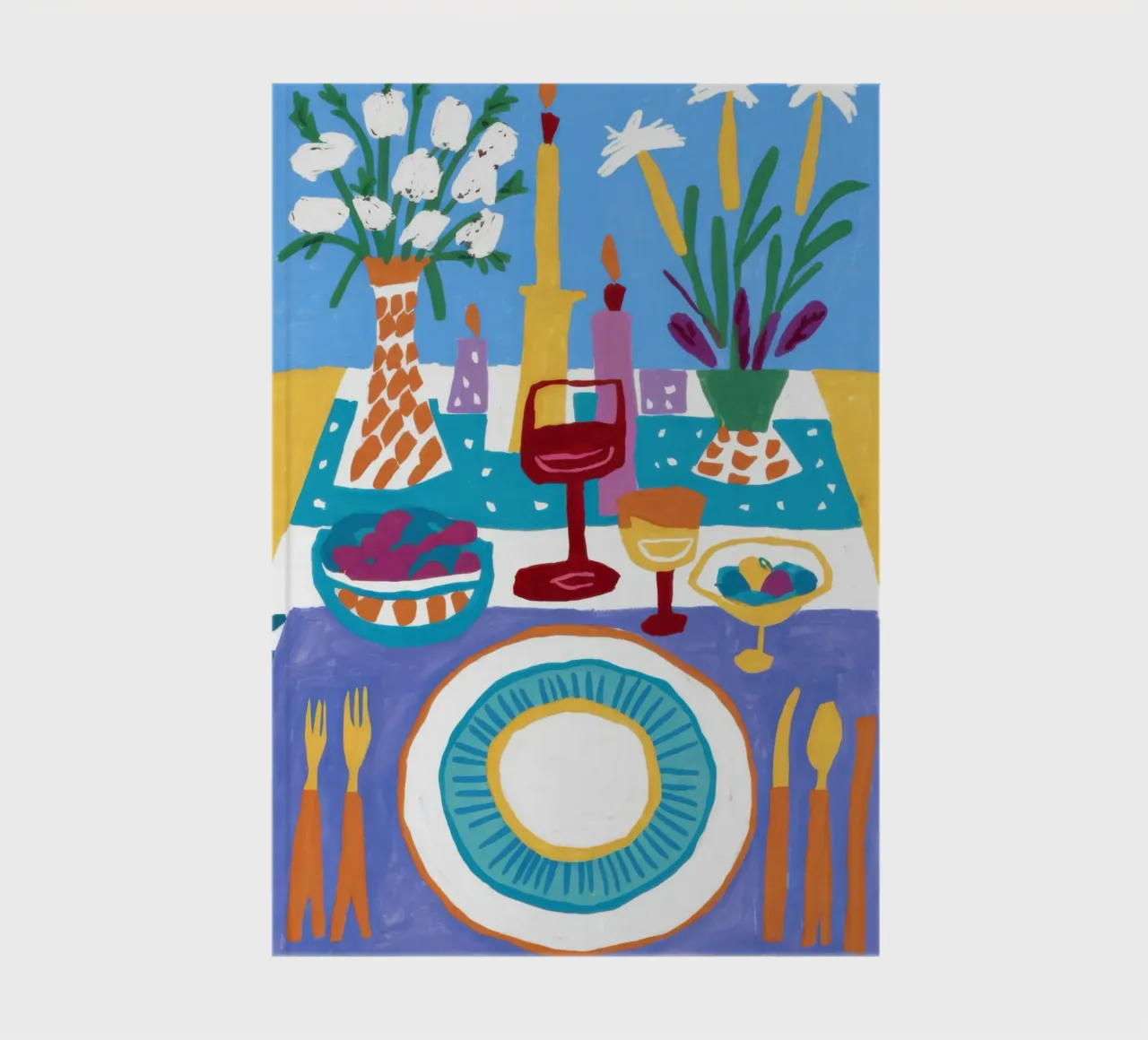 Abstract Alfresco Feast notebook by Kala Martir