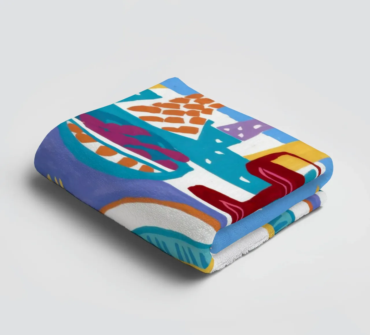 Abstract Alfresco Feast towel by Kala Martir