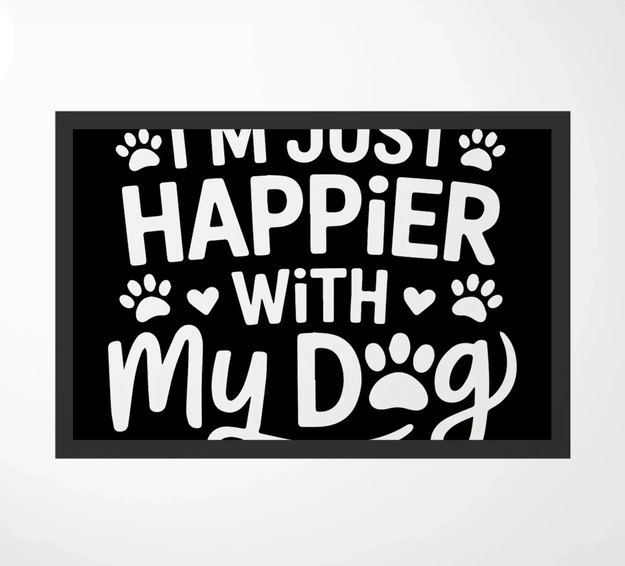Sono più felice con il mio cane zerbino da Benjamin Pelletier