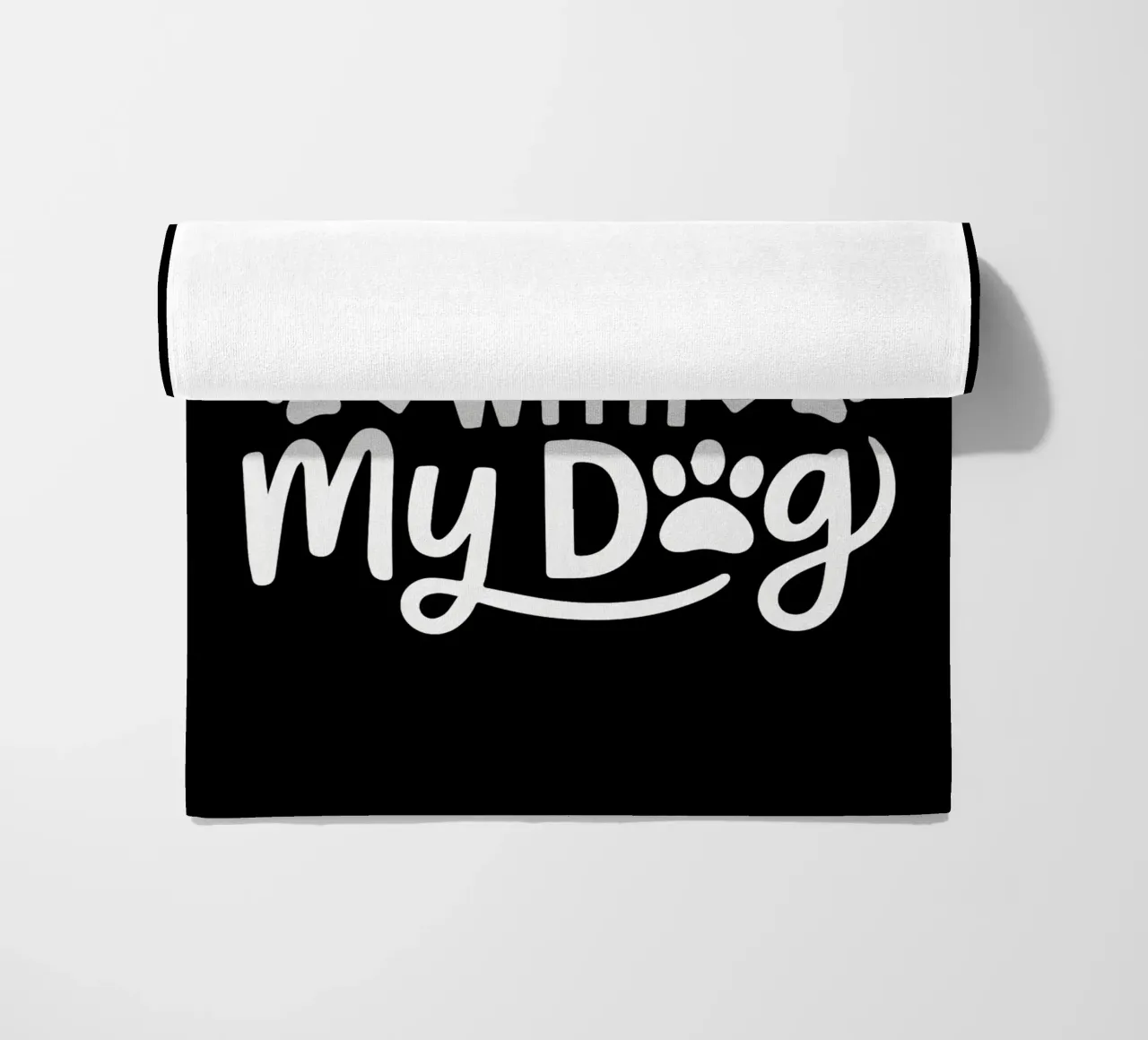 Sono più felice con il mio cane telo mare da Benjamin Pelletier