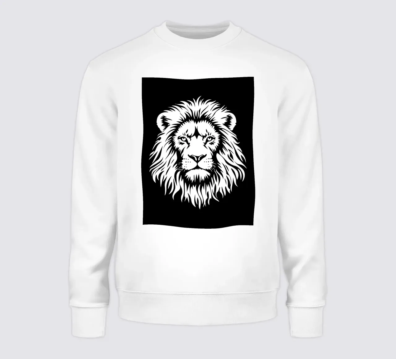 Silhouet leeuwenkop sweatshirt van Benjamin Pelletier