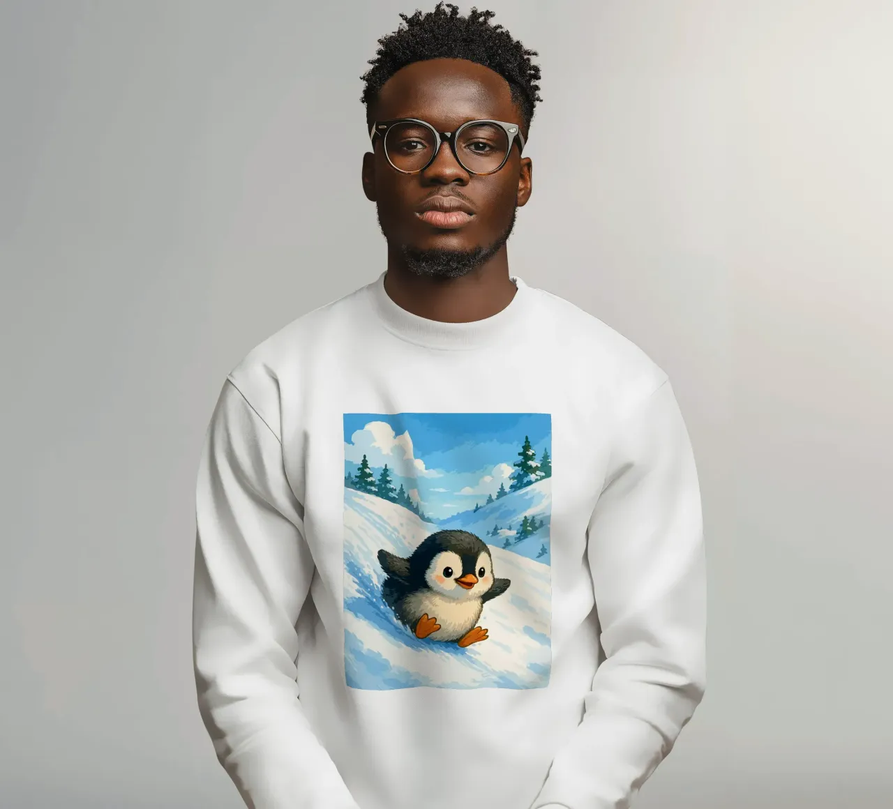 Scivolate sui pinguini e corse invernali felpa da Benjamin Pelletier