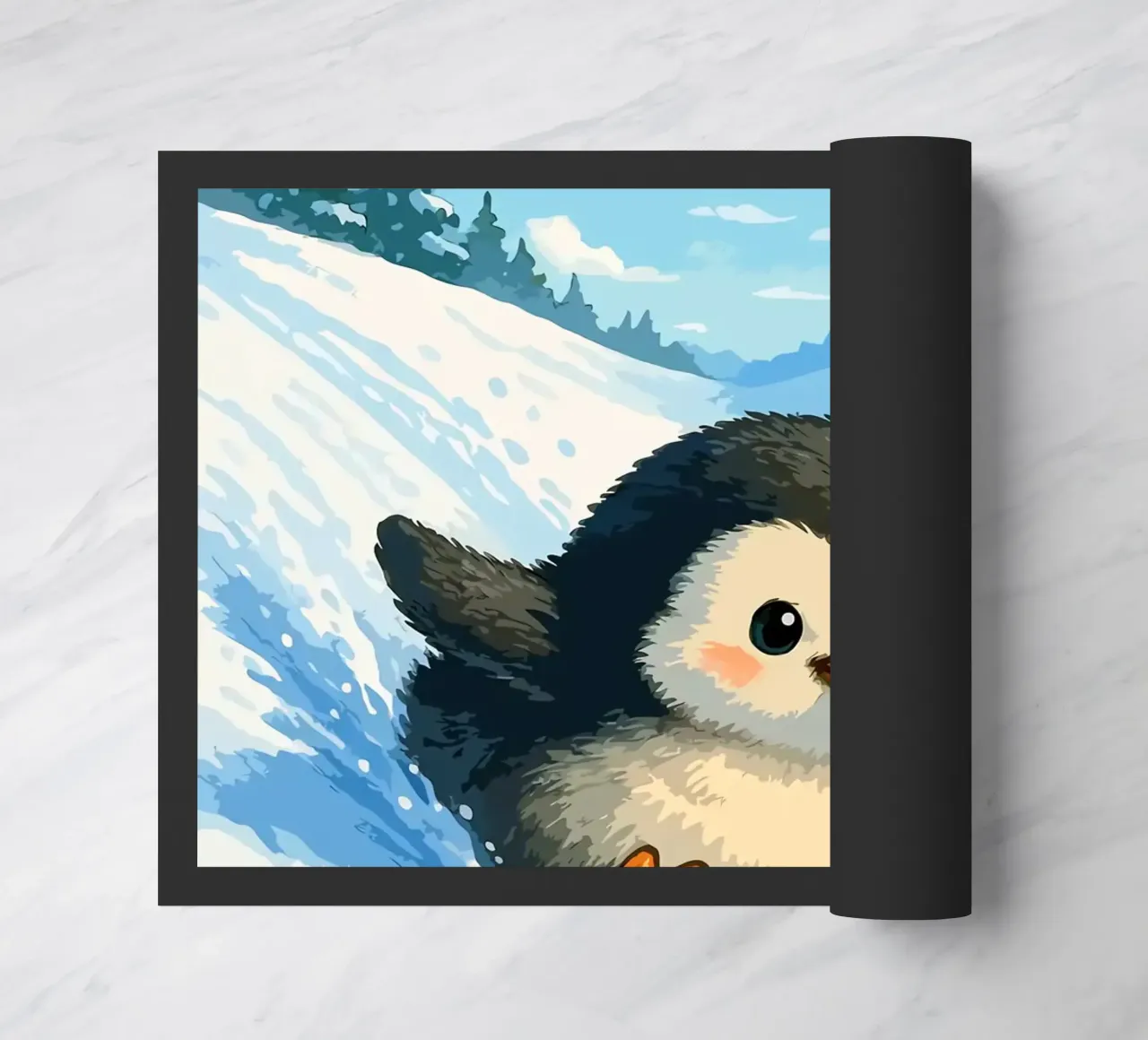 Scivolate sui pinguini e corse invernali zerbino da Benjamin Pelletier