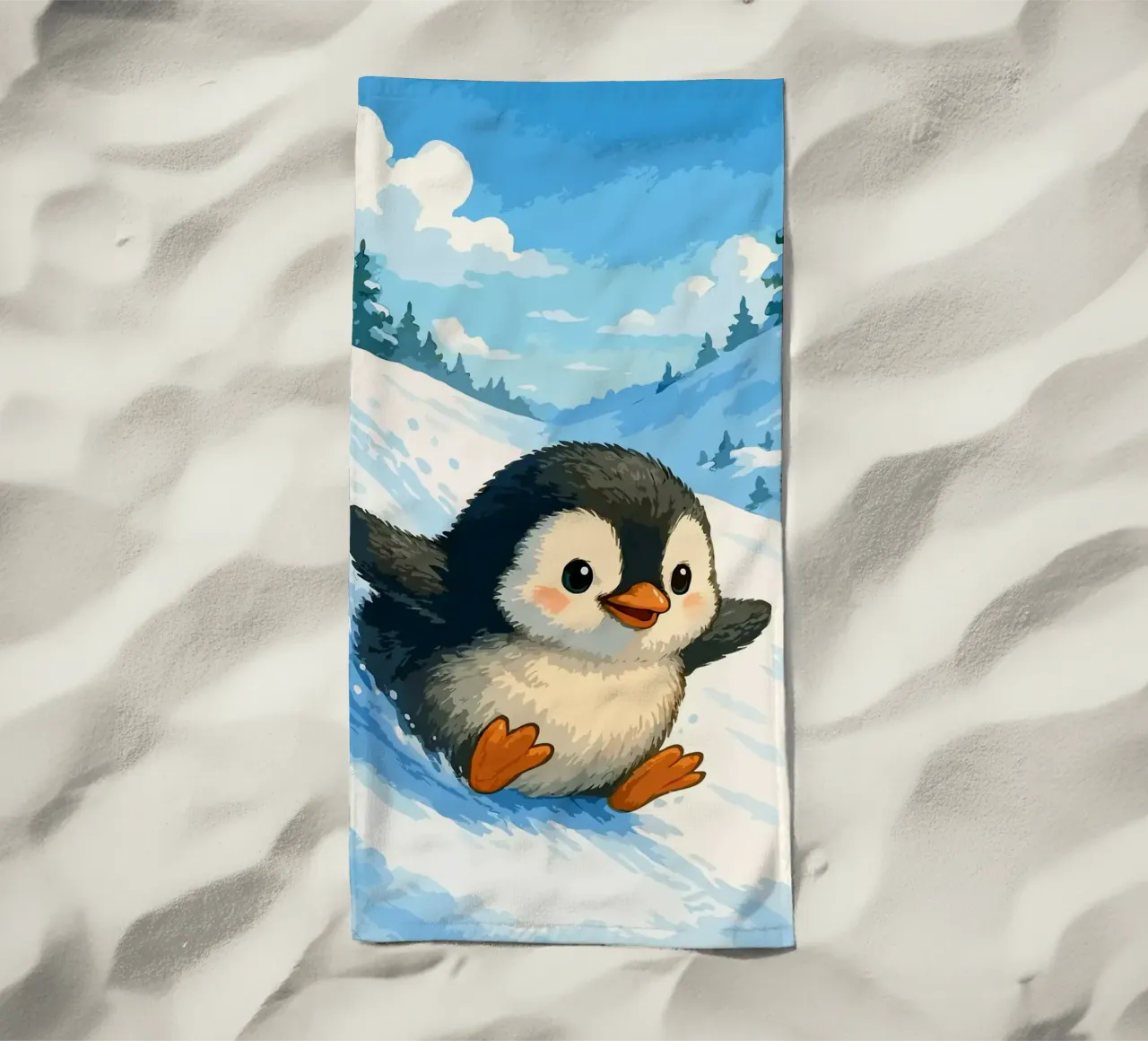 Scivolate sui pinguini e corse invernali telo mare da Benjamin Pelletier