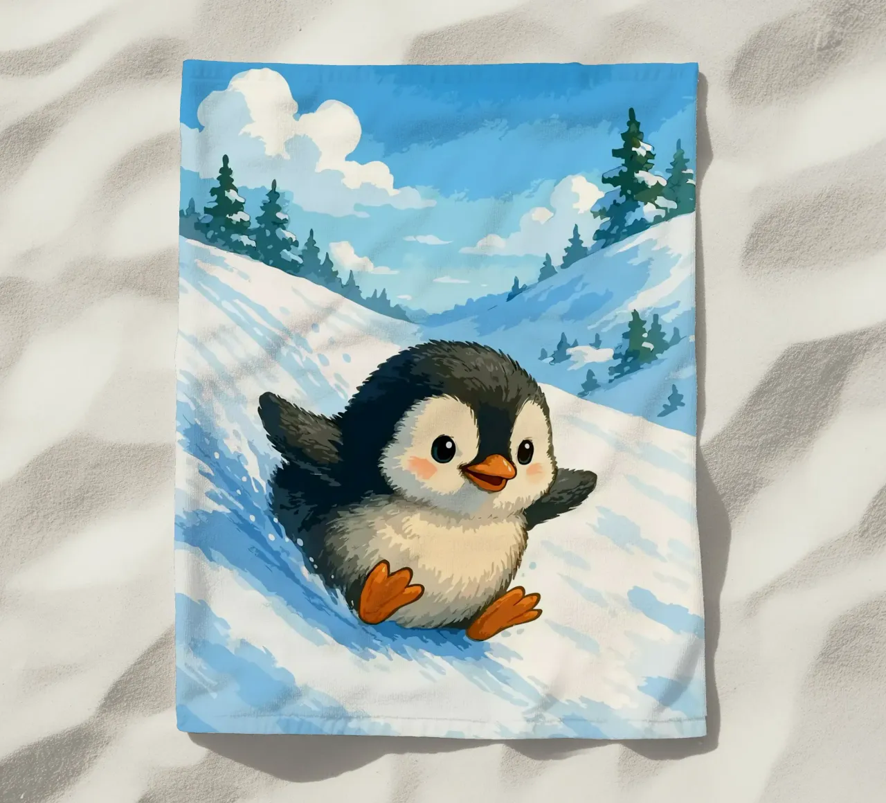 Scivolate sui pinguini e corse invernali telo mare da Benjamin Pelletier