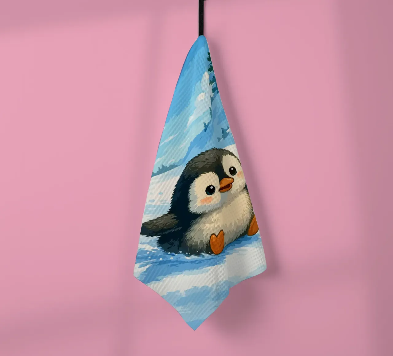 Scivolate sui pinguini e corse invernali canovaccio da cucina da Benjamin Pelletier