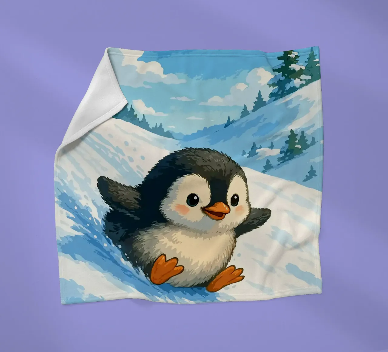 Scivolate sui pinguini e corse invernali coperta in pile da Benjamin Pelletier