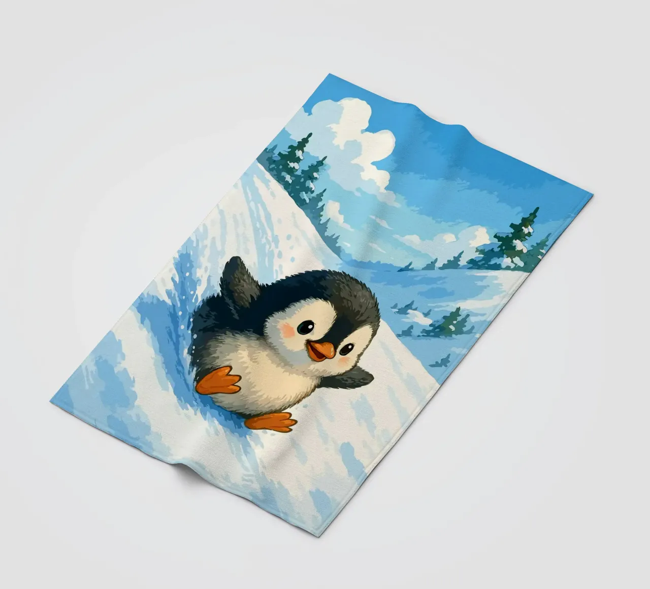 Scivolate sui pinguini e corse invernali coperta in pile da Benjamin Pelletier