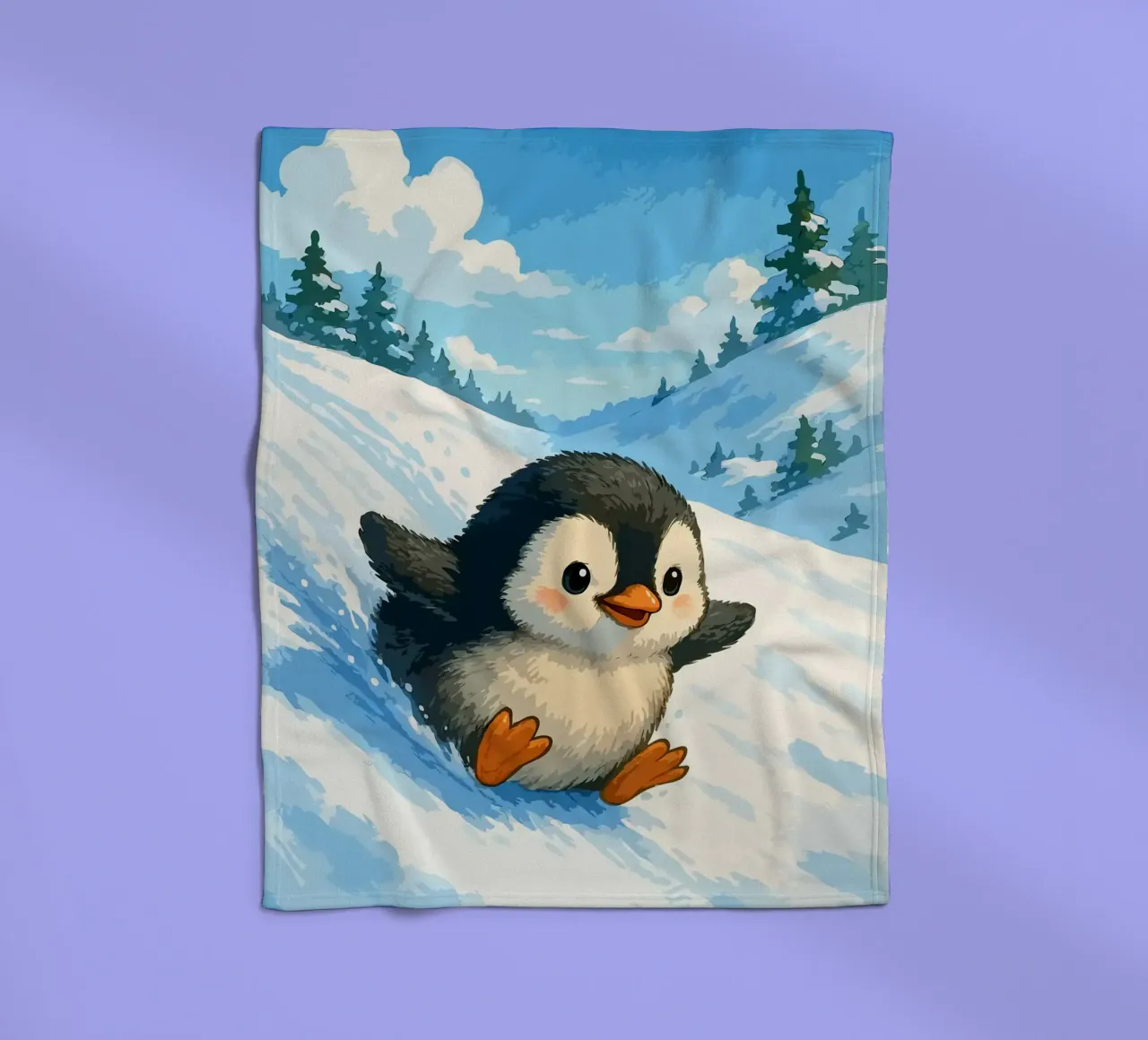 Scivolate sui pinguini e corse invernali coperta in pile da Benjamin Pelletier
