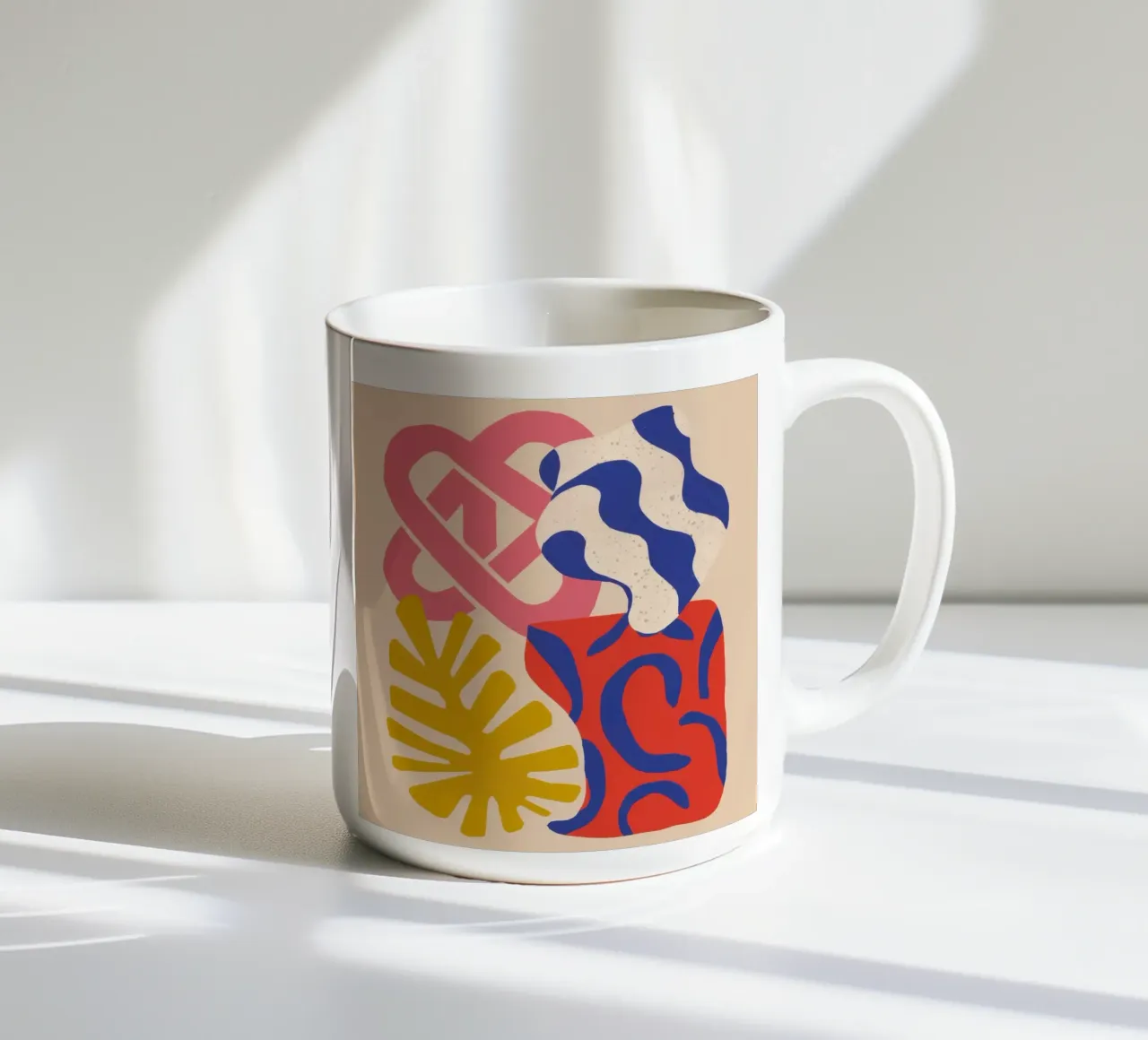 Gioco di foglie Maraouian tazza in ceramica da Kala Martir