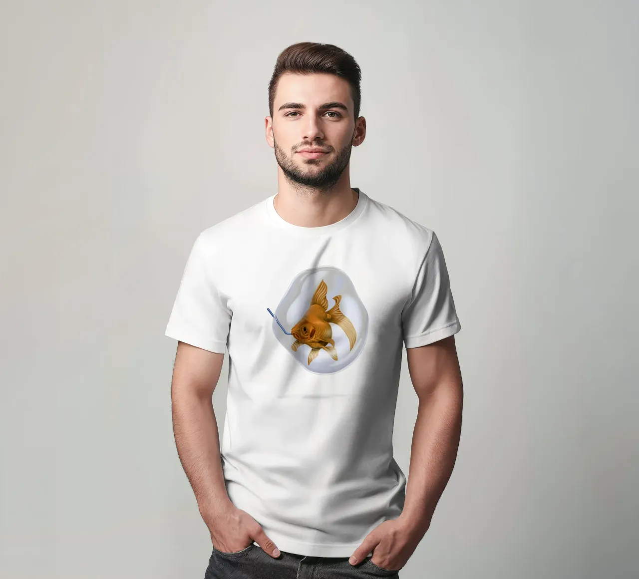 A breath of fresh air (Coloured) t-shirt da Rob Art | Illustration