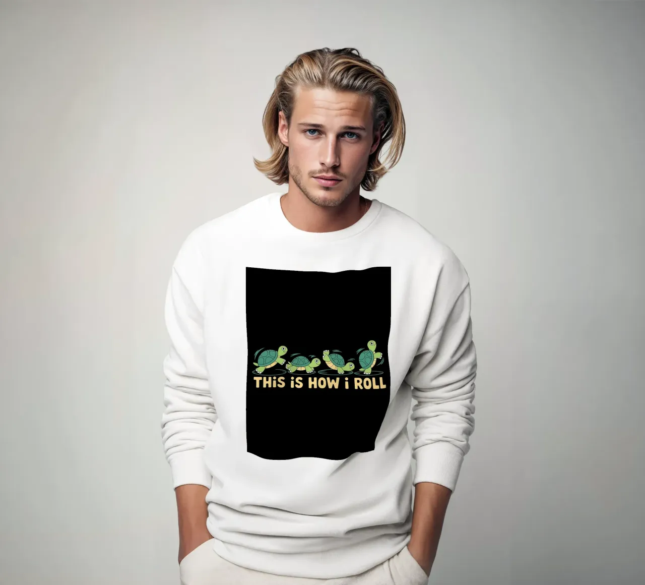 Slow and Steady This Is How I Roll Tortugas divertidas sudadera de Benjamin Pelletier