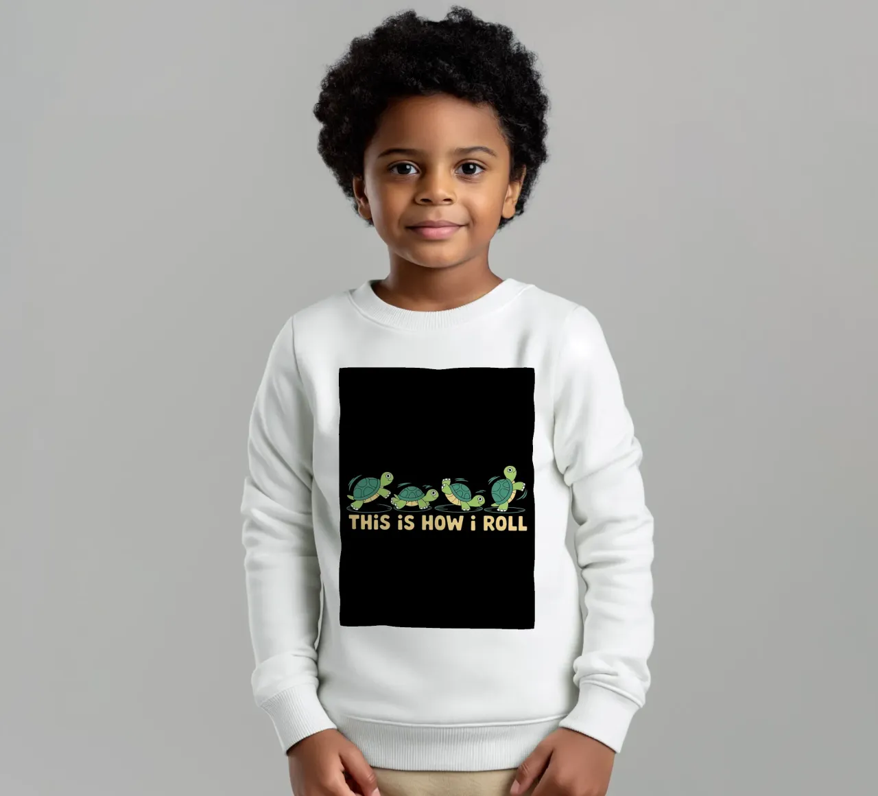 Slow and Steady This Is How I Roll Tortugas divertidas sudadera para niño de Benjamin Pelletier