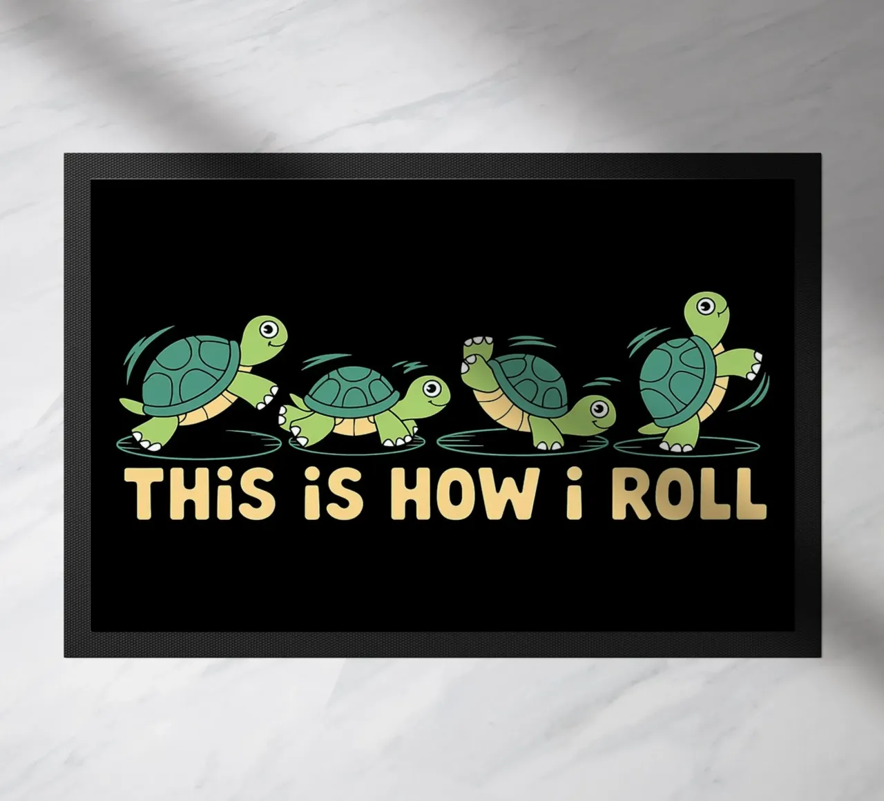 Slow and Steady This Is How I Roll Tortugas divertidas felpudo de Benjamin Pelletier