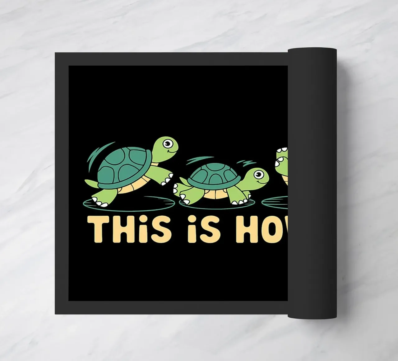 Slow and Steady This Is How I Roll Tortugas divertidas felpudo de Benjamin Pelletier