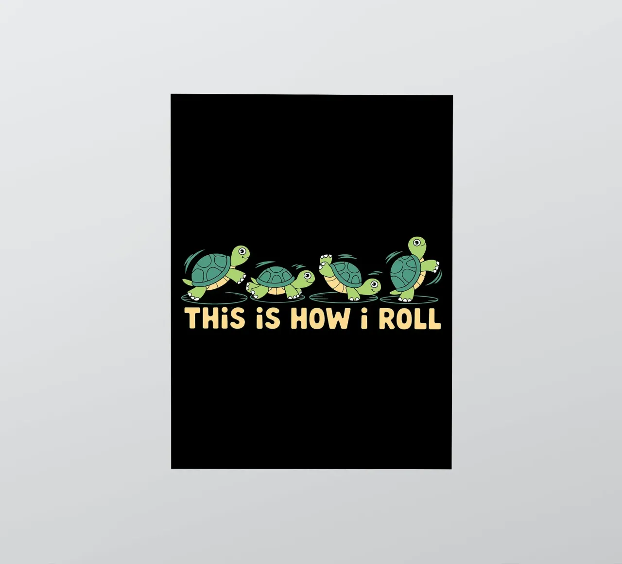 Slow and Steady This Is How I Roll Tortugas divertidas pegatina de Benjamin Pelletier