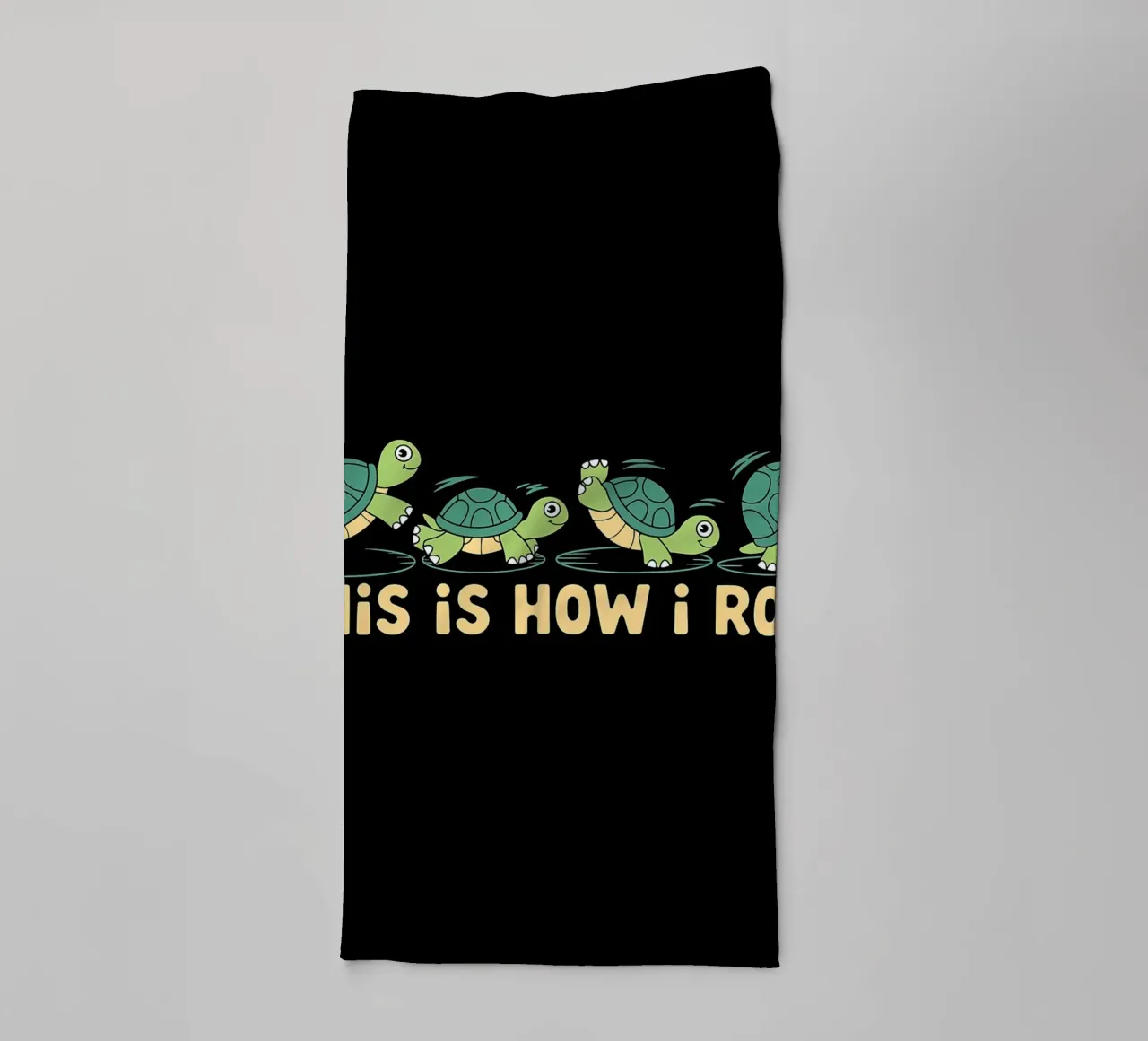 Slow and Steady This Is How I Roll Tortugas divertidas toalla de baño de Benjamin Pelletier