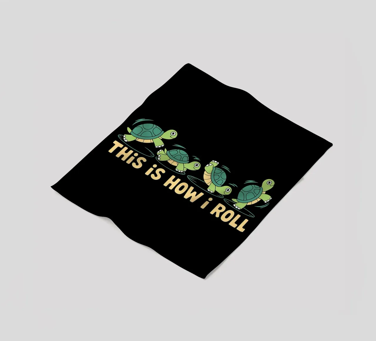 Slow and Steady This Is How I Roll Funny Turtles fleece blanket by Benjamin Pelletier
