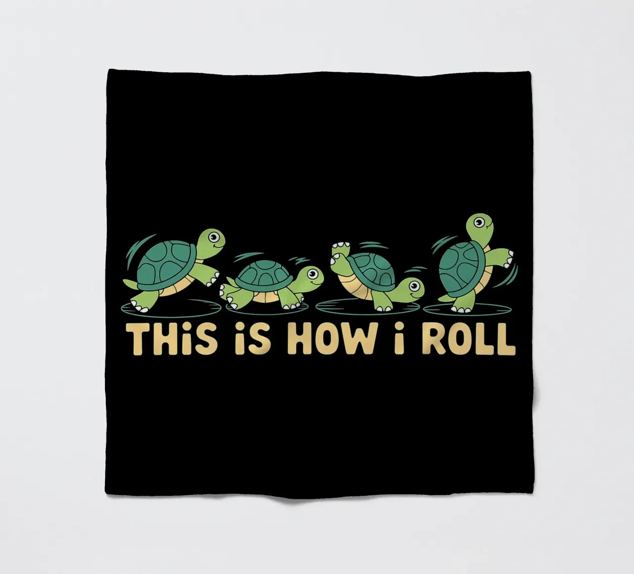 Slow and Steady This Is How I Roll Funny Turtles fleece blanket by Benjamin Pelletier