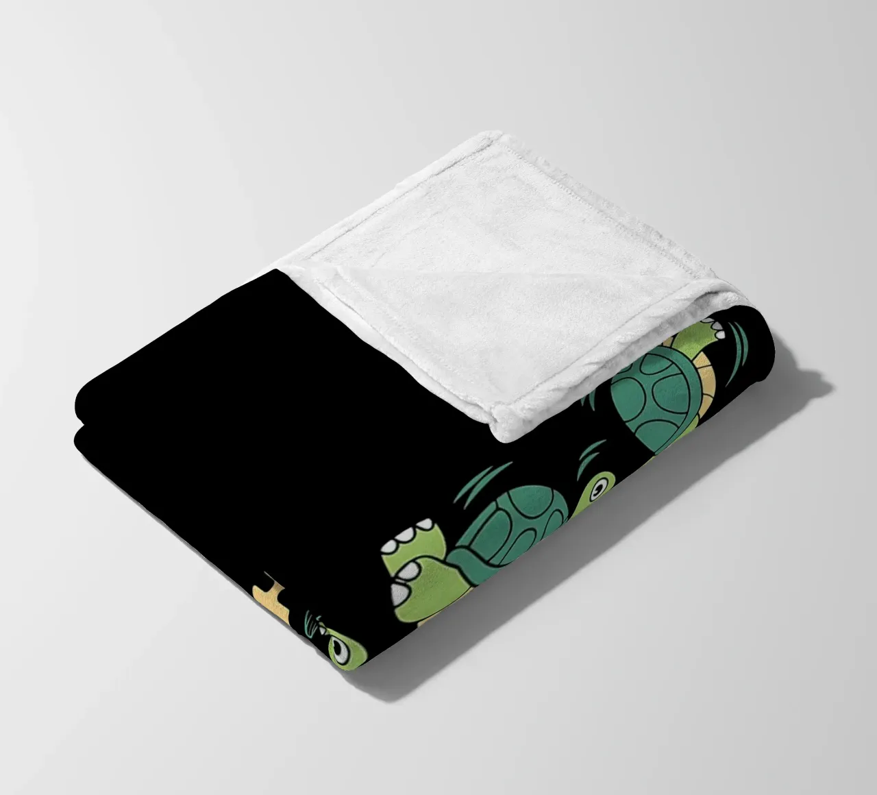 Slow and Steady This Is How I Roll Funny Turtles fleece blanket by Benjamin Pelletier