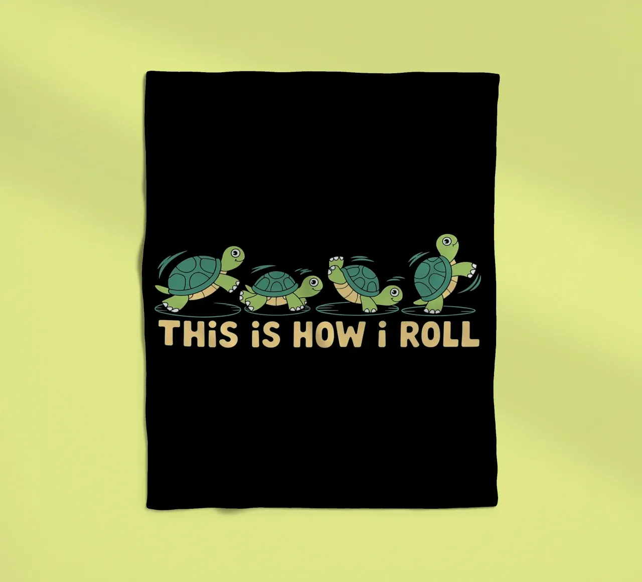 Slow and Steady This Is How I Roll Funny Turtles fleece blanket by Benjamin Pelletier